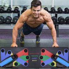 Load image into Gallery viewer, 9 in 1 Push Up Rack Board Comprehensive Fitness Exercise Training System