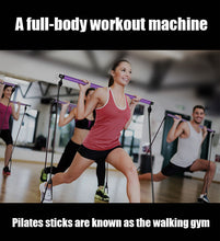 Load image into Gallery viewer, Portable Pilates Stick Bar With Resistance Bands
