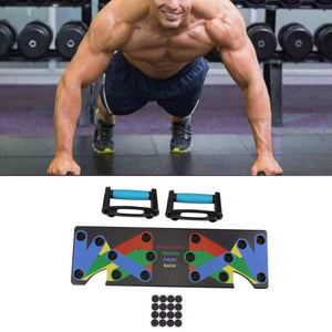 9 in 1 Push Up Rack Board Comprehensive Fitness Exercise Training System