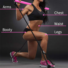 Load image into Gallery viewer, Portable Pilates Stick Bar With Resistance Bands

