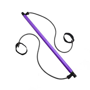 Portable Pilates Stick Bar With Resistance Bands