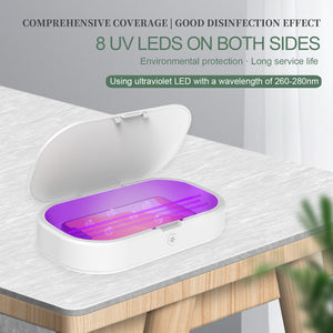 UV C Light Sterilizer With Wireless Charging & Aromatherapy