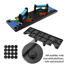 Load image into Gallery viewer, 9 in 1 Push Up Rack Board Comprehensive Fitness Exercise Training System
