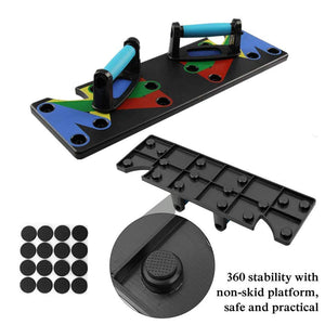9 in 1 Push Up Rack Board Comprehensive Fitness Exercise Training System