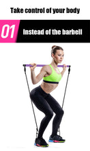 Load image into Gallery viewer, Portable Pilates Stick Bar With Resistance Bands
