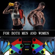 Load image into Gallery viewer, 9 in 1 Push Up Rack Board Comprehensive Fitness Exercise Training System
