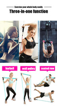 Load image into Gallery viewer, Portable Pilates Stick Bar With Resistance Bands
