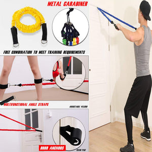 FITPORTER™ Heavy Duty Resistance Workout Gear Set - With Adjustable Pulling Force
