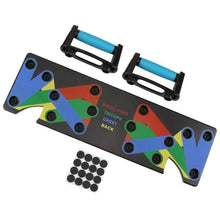Load image into Gallery viewer, 9 in 1 Push Up Rack Board Comprehensive Fitness Exercise Training System
